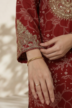 Embroidered Kurta Trouser - 2389