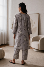 Embroidered Kurta Trouser - 2391