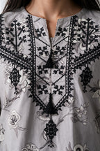 Embroidered Kurta Trouser - 2391
