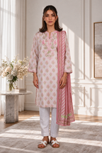 Embroidered Kurta Dupatta - 2420