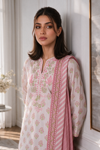 Embroidered Kurta Dupatta - 2420