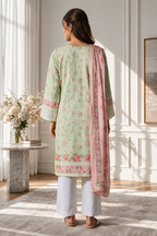 Embroidered Kurta Dupatta - 2423