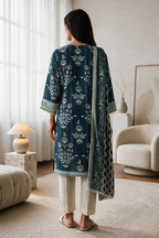 Embroidered Kurta Dupatta - 2425