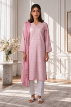 Embroidered Kurta Dupatta - 2432
