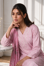 Embroidered Kurta Dupatta - 2432
