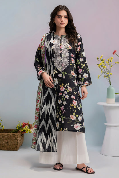 Embroidered Kurta Dupatta - 2433