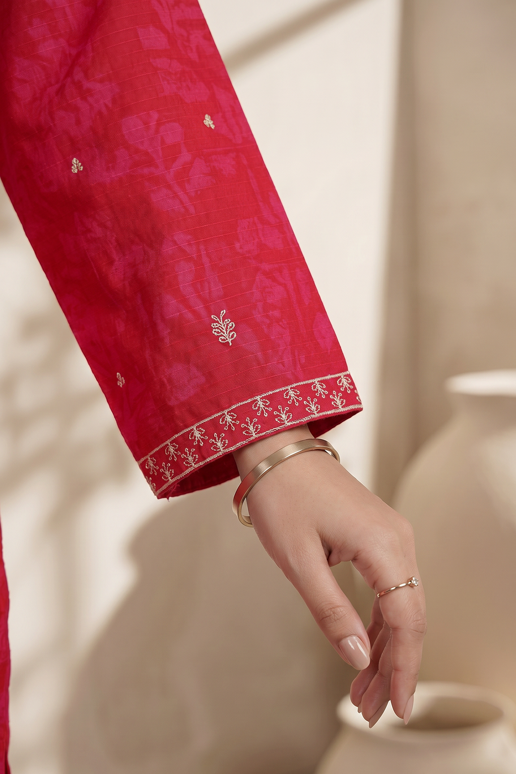 Embroidered Kurta Dupatta - 2436