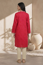 Embroidered Kurta Dupatta - 2436
