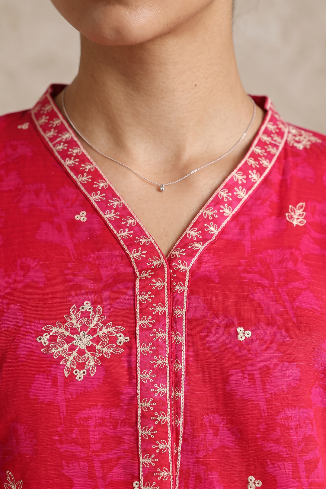 Embroidered Kurta Dupatta - 2436
