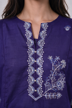 Embroidered Kurta Trouser - 2637