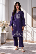 Embroidered Kurta Trouser - 2637