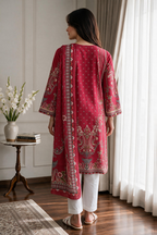 Embroidered Kurta Dupatta - 2665
