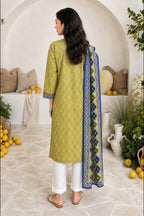 Embroidered Kurta Dupatta - 2666