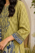 Embroidered Kurta Dupatta - 2666