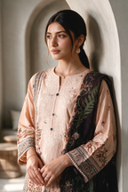Embroidered Kurta Dupatta - 2669