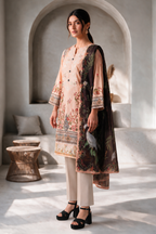 Embroidered Kurta Dupatta - 2669