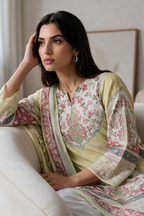 Embroidered Kurta Dupatta - 2673