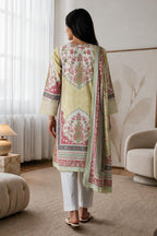 Embroidered Kurta Dupatta - 2673