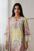 Embroidered Kurta Dupatta - 2673