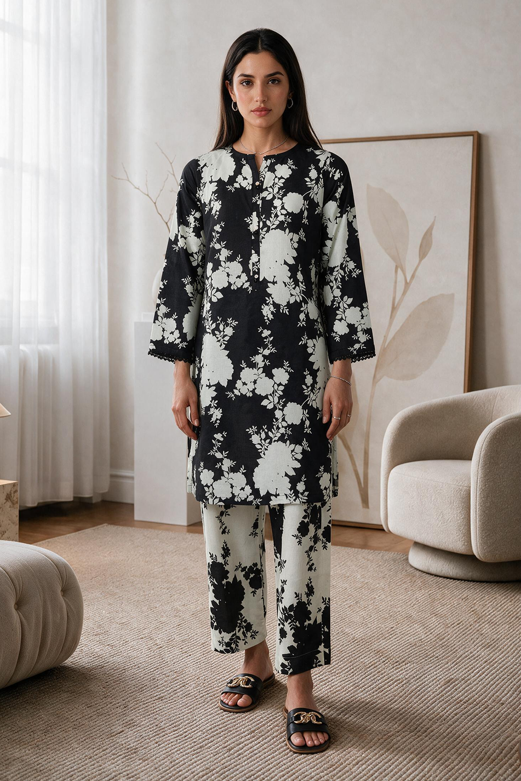 Kurta Trouser - 2859
