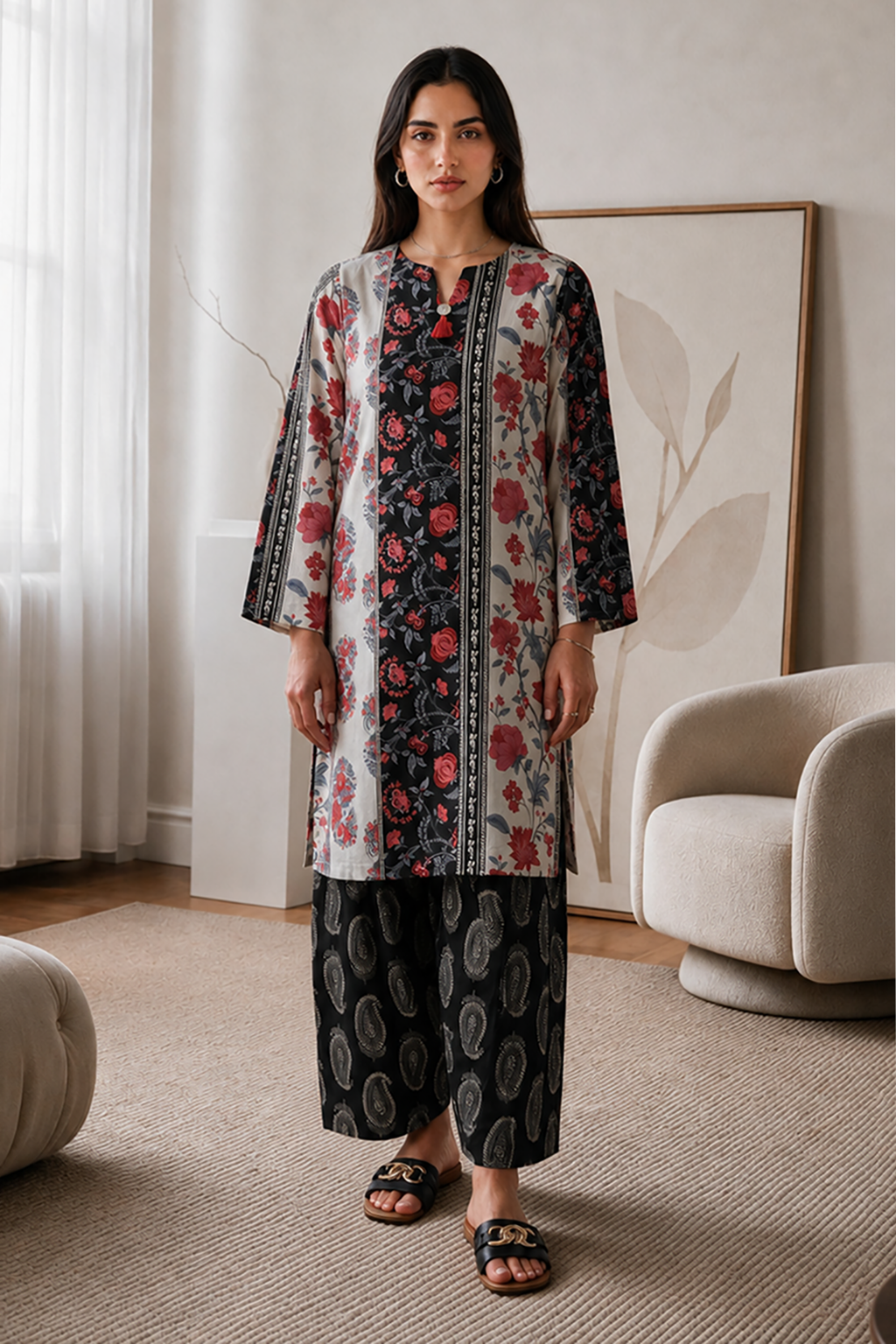 Kurta Trouser - 2863