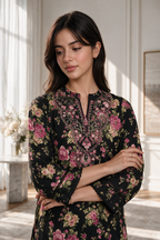 Embroidered Kurta Trouser - 2881