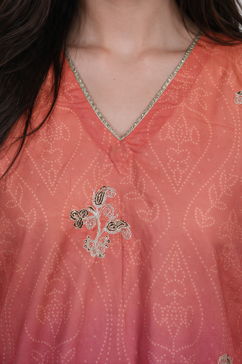 Embroidered Kurta Trouser - 2883