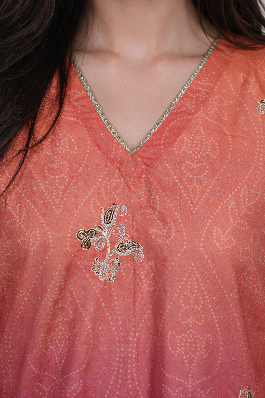 Embroidered Kurta Trouser - 2883
