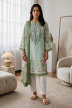 Embroidered Kurta Dupatta - 2919