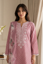Embroidered Kurta Dupatta - 2920