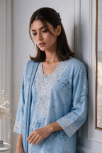 Embroidered Kurta Dupatta - 2923