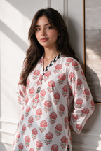 Embroidered Kurta Trouser - 3086