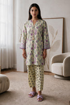 Embroidered Kurta Trouser - 3105