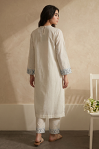 Embroidered Kurta Trouser - 3208