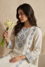 Embroidered Kurta Trouser - 3208