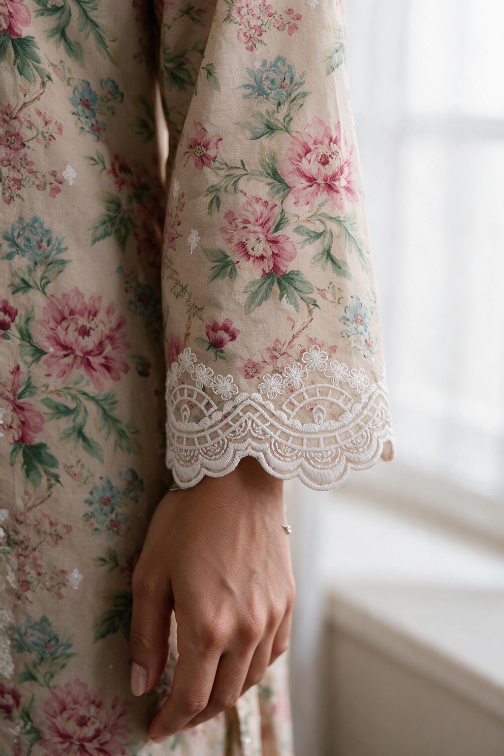 Embroidered Kurta Trouser - 3231