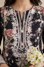 Embroidered Kurta Trouser - 3234