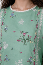 Embroidered Kurta Trouser - 3237