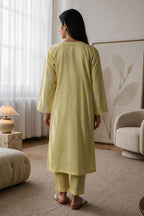 Embroidered Kurta Trouser - 3239