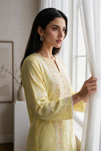 Embroidered Kurta Trouser - 3239