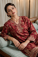 Embroidered Kurta Trouser - 3324