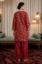 Embroidered Kurta Trouser - 3324