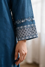 Embroidered Kurta Trouser - 3326