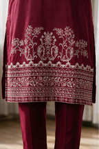Embroidered Kurta Trouser - 3327