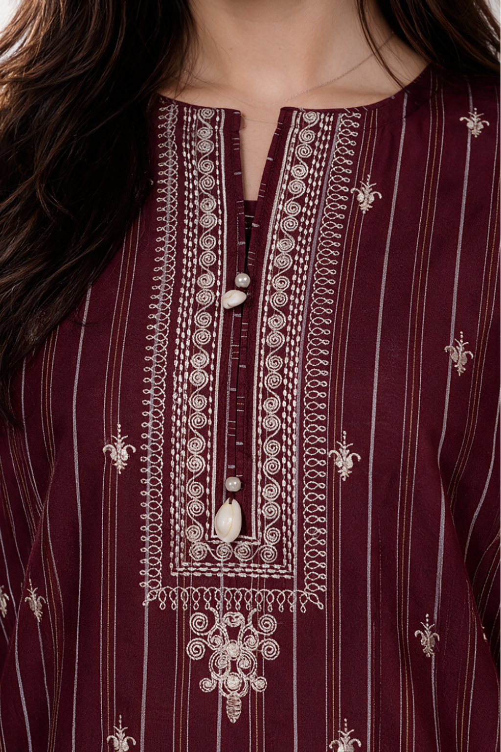 Embroidered Kurta Trouser - 3330
