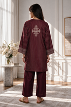 Embroidered Kurta Trouser - 3330
