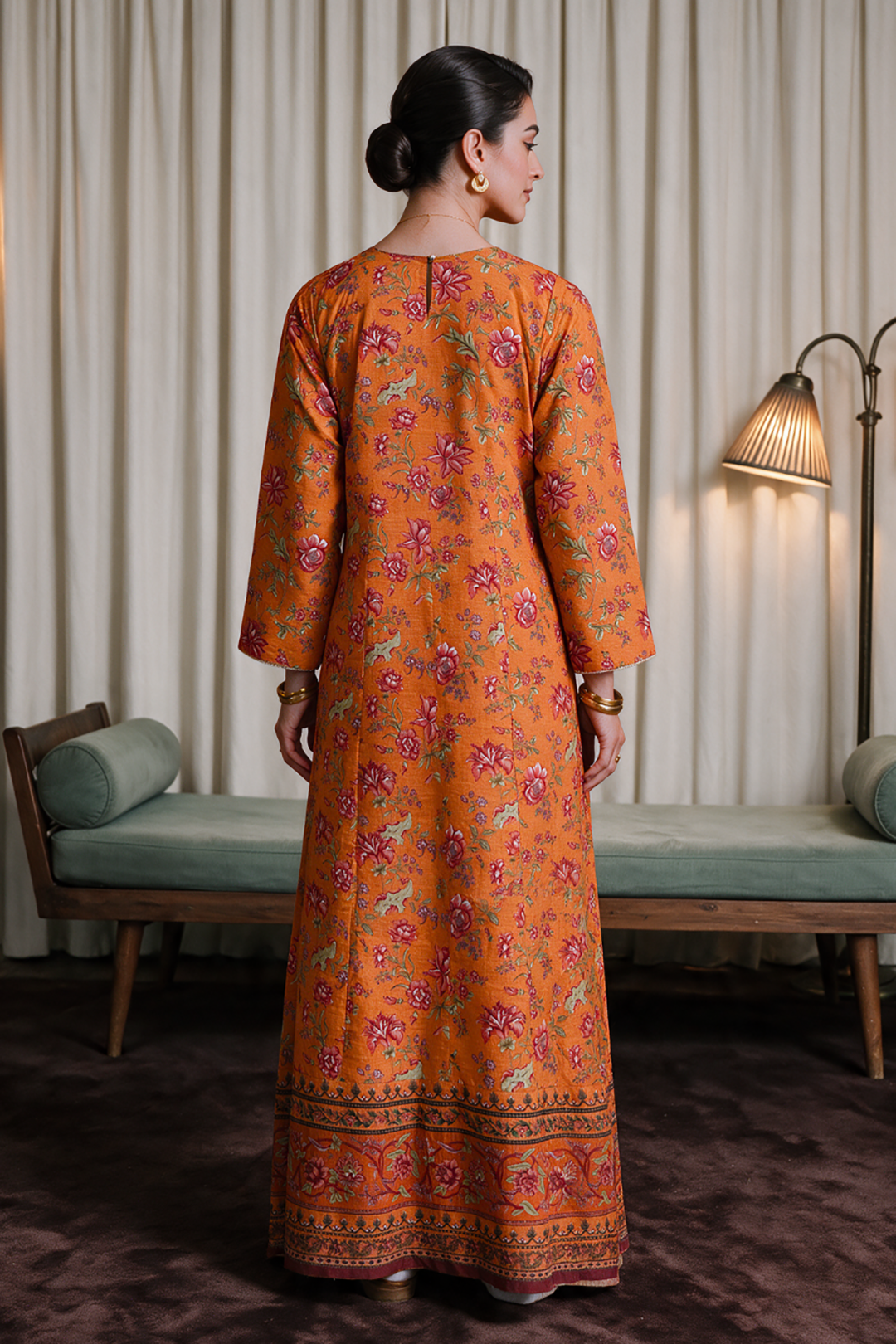 Embroidered Kurta Trouser - 3338