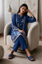Embroidered Kurta Trouser - 3347