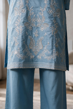 Embroidered Kurta Trouser - 3350
