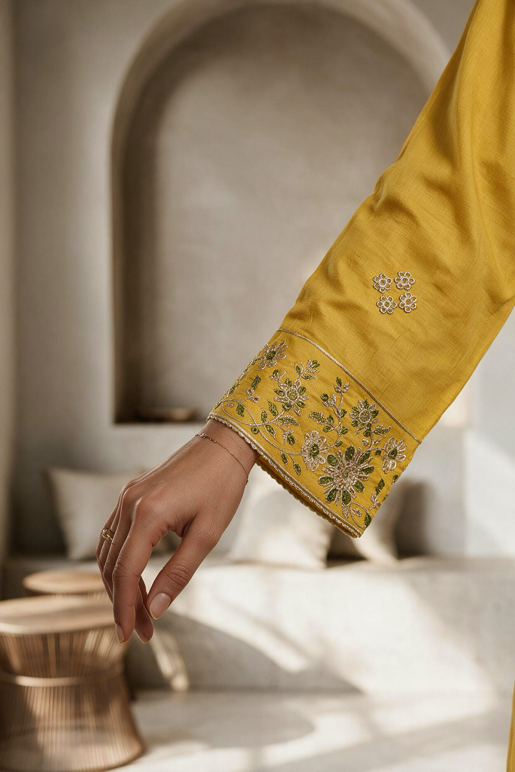 Embroidered Kurta Trouser - 3351
